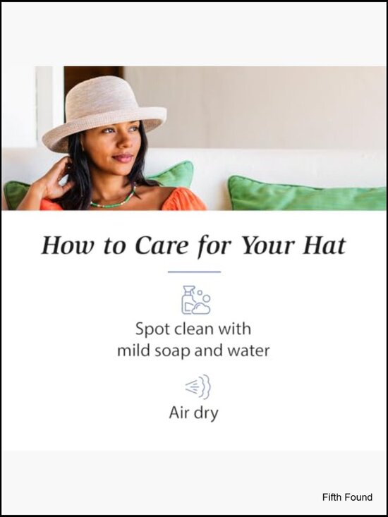 Packable Sun Hat Adjustable Fit Medium Head Size Poly-Straw Travel
